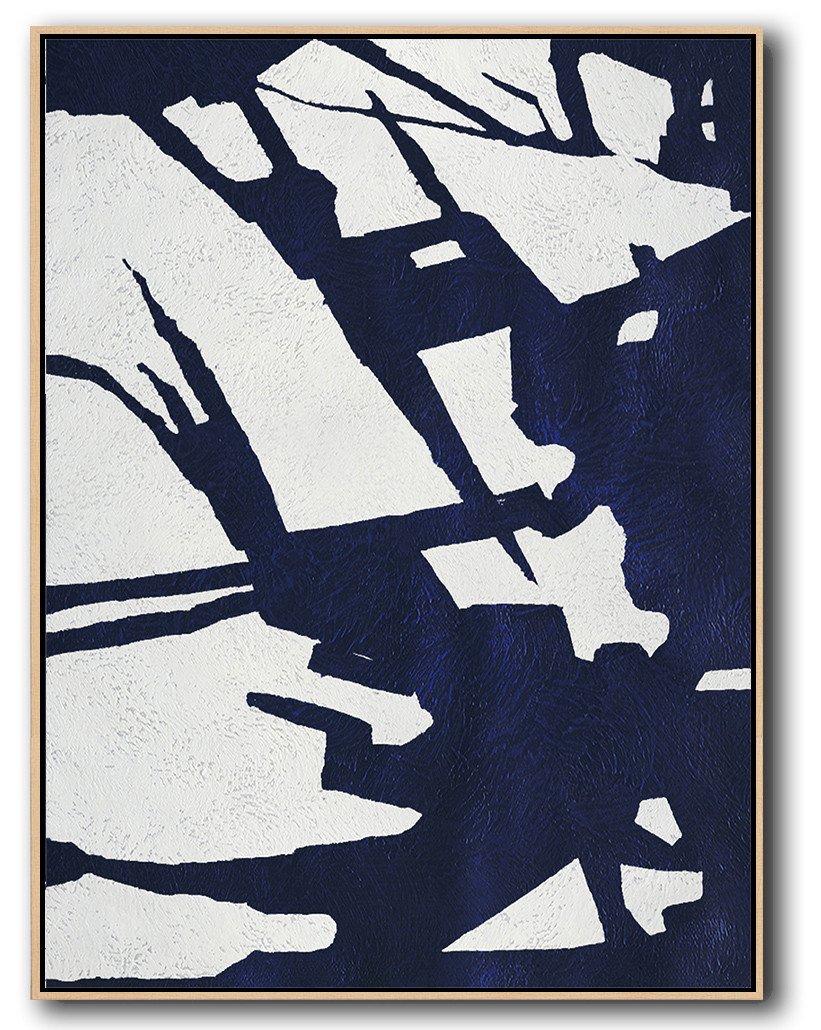 Navy Blue Minimal Art #NV108B - Click Image to Close